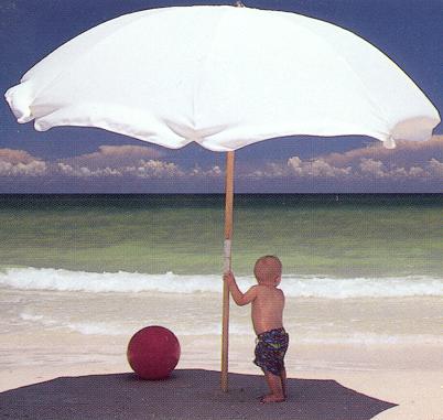 commercial beach and concession umbrella